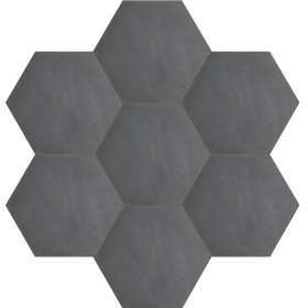 Black cement tiles