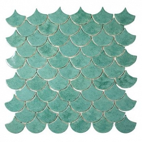 Handmade mosaic tiles - Fish scales
