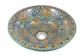 Talia - Hand painted design sink from Morocco