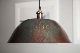 Copper lamps from Mexico