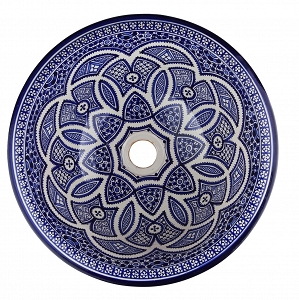 Fati -  hand-painted sink with Morocco