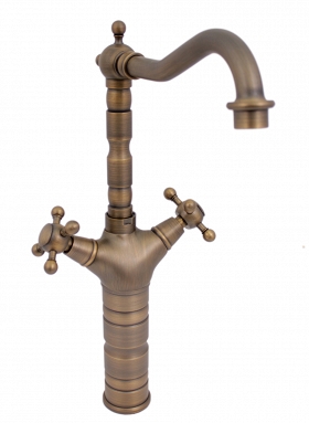 Malik - Antique Brass Faucet in Retro-style