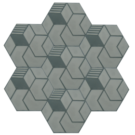 Alfredo - hexagonal cement tiles