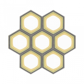 Zen - Hexagonal cement tiles